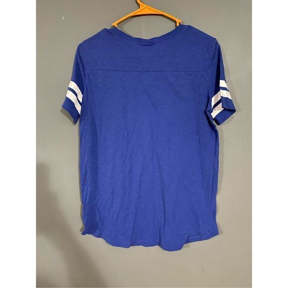PINK By Victoria Secret Blue And White T-shirt Size Small - Picture 2 of 3